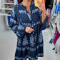 Robe Babydoll à Boutons et Col en V