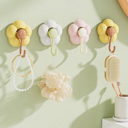 🌸Crochet à Ventouse en Forme de Fleur pour la Salle de Bain et la Cuisine