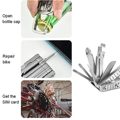 Porte-clés multifonctions pliable pour l'extérieur
