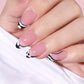 240PCS Faux Ongles Français à Presser