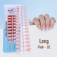 240PCS Faux Ongles Français à Presser
