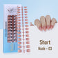 240PCS Faux Ongles Français à Presser