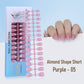 240PCS Faux Ongles Français à Presser