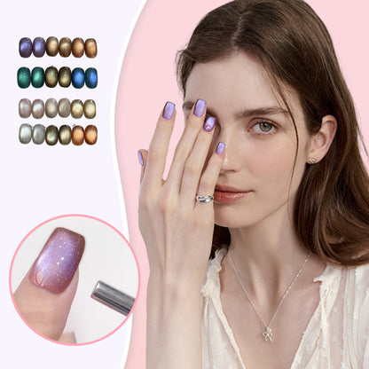 Ensemble Facile de Vernis à Ongles en Gel à Œil de Chat