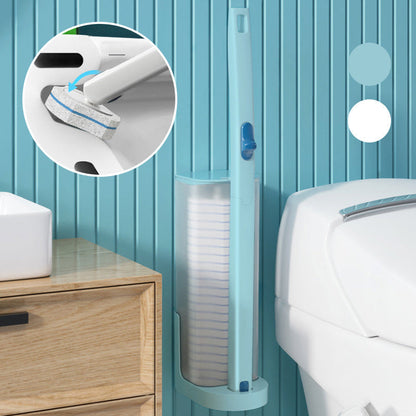 Brosse de Toilette Jetable avec Têtes de Rechange