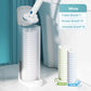 Brosse de Toilette Jetable avec Têtes de Rechange