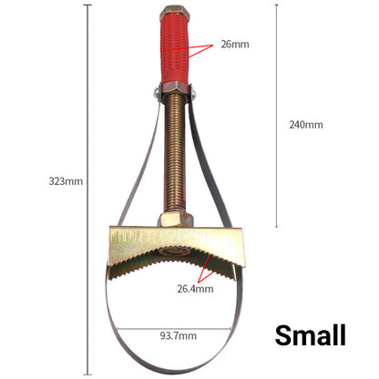 Clé à Filtre à Huile Automobile avec Sangle Ajustable en Acier