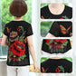T-shirt Élégant en Mousseline à Manches Courtes à Imprimé Floral pour Femmes