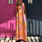 Robe Longue Sexy à Dos Nu et Croisé pour Femmes