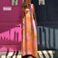 Robe Longue Sexy à Dos Nu et Croisé pour Femmes