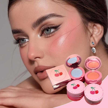 Mini blush crème à triple couche avec miroir intégré