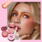 Mini blush crème à triple couche avec miroir intégré