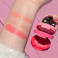 Mini blush crème à triple couche avec miroir intégré