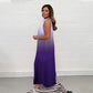 💟💃Robe sans manches à plis dégradés