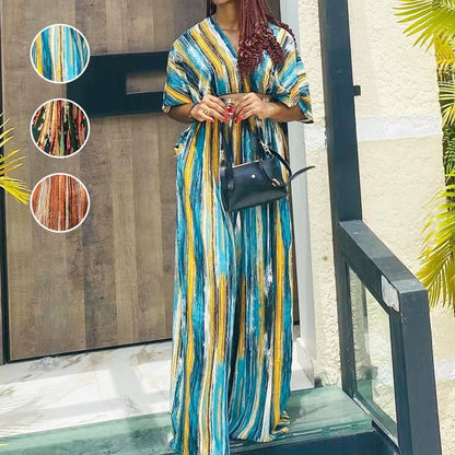 Ensemble 2 Pièces à Rayures Irrégulières pour Femme