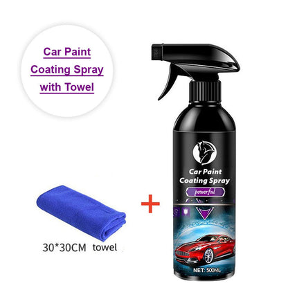 Spray de Revêtement Polyvalent pour Peinture de Voiture avec Serviette