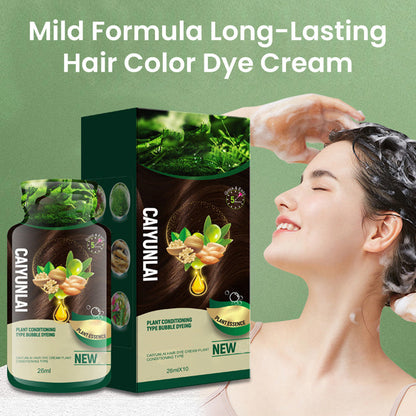 Crème de teinture capillaire longue durée à formule douce