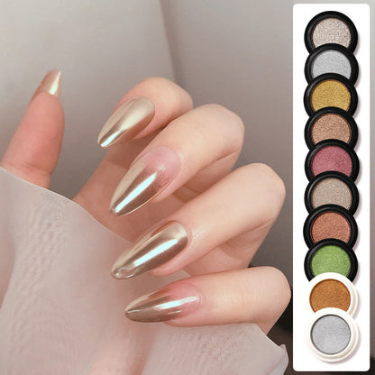 Poudre à Ongles Solide avec Effet Miroir Métallique Super Brillante
