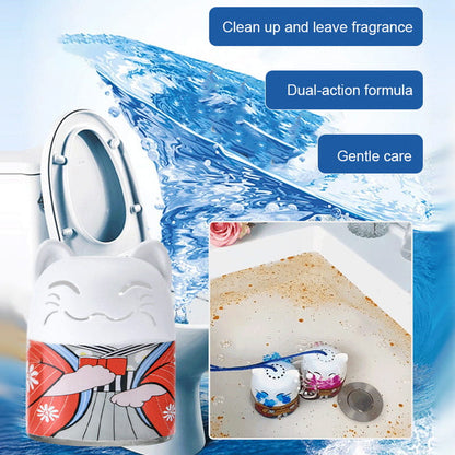 Nettoyant pour Toilettes en Bouteille de Chat Chanceux