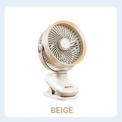 Ventilateur Oscillant Automatique Portable et Rechargeable à Pince