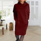 Robe à Capuche Doublée en Molleton avec Poches pour Femmes