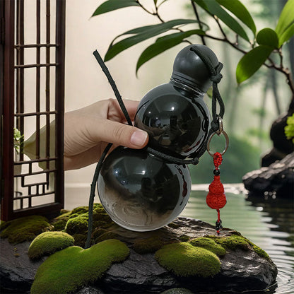 Bouteille d'Eau Rétro en Forme de Gourde pour Le Sport et Le Voyage