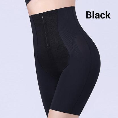Culotte gainante à effet de ventre plat, de taille fine et de levage des hanches à fermeture éclair