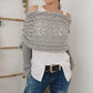 🔥Dernier jour 50% de Réduction🧶Poncho Tricoté Pour Femme avec Découpes