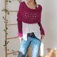 🔥Dernier jour 50% de Réduction🧶Poncho Tricoté Pour Femme avec Découpes
