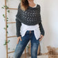 🔥Dernier jour 50% de Réduction🧶Poncho Tricoté Pour Femme avec Découpes