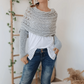 🔥Dernier jour 50% de Réduction🧶Poncho Tricoté Pour Femme avec Découpes