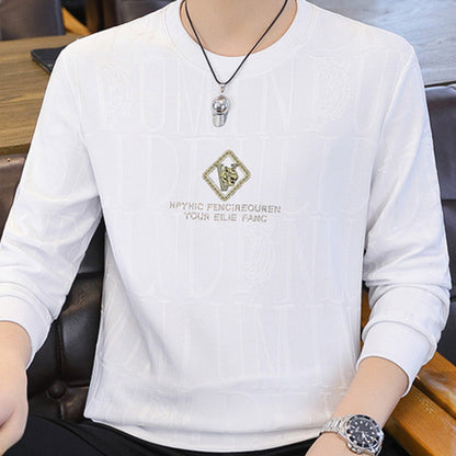Sweat-shirt Décontracté à Col Rond pour Homme - Doux et Très Élastique