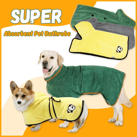 🔥 Vente Flash 49% de réduction 🔥 Peignoir pour animaux super absorbant