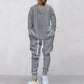 💥 Arrive aujourd'hui sans frais de livraison 💥 Ensemble 2 pièces pour homme composé d'un sweat-shirt baggy avec col en V et d'un pantalon de jogging
