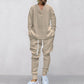 💥 Arrive aujourd'hui sans frais de livraison 💥 Ensemble 2 pièces pour homme composé d'un sweat-shirt baggy avec col en V et d'un pantalon de jogging
