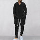 💥 Arrive aujourd'hui sans frais de livraison 💥 Ensemble 2 pièces pour homme composé d'un sweat-shirt baggy avec col en V et d'un pantalon de jogging
