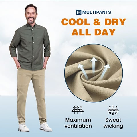 ⏳Réduction limitée de 50%💥🥰 MultiPants - Pantalon cargo résistant avec une grande élasticité et plusieurs poches