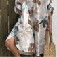 Robe chemise ample et confortable à imprimé pour femme