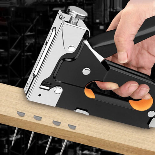 📢📢50 % DE RÉDUCTION !! ⏰Pistolet à clous et agrafes 3 en 1 pour bois