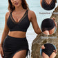 👙 50% DE RÉDUCTION💐Jupe de bain - Ensemble de bikinis à taille haute