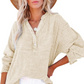 👚 50% DE RÉDUCTION ! 🌷 Chemisiers Décontractés à Manches Longues & Col en V pour Femmes – Coupe Oversized, Tissu Doux & Look Quotidien 🍃