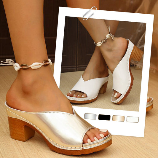 🌸Hot Summer Sale 50%OFF🌸Chunky Heel Slope Sandals