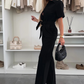 💕Dernier jour -50 % Combinaison boutonnée pour femme avec ceinture