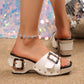 💓Limited Time Half Price - Studded Strappy Women's Wedge Sandals