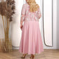 💖Limited Time Half Price - Robe unie pour femme avec veste en dentelle brodée