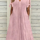 💖Limited Time Half Price-Elegant V-Neck Cutout Women's Dresses