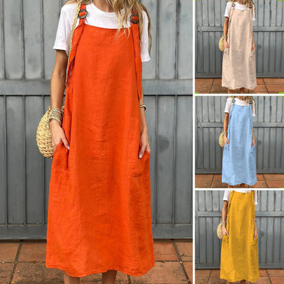 🌺Demi-tarif pour une durée limitée - robes pour femmes avec bretelles réglables et poches