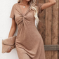 💯Limited Time Half Price-Women's V-Neck Short Sleeve Dresses