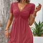 💯Limited Time Half Price-Women's V-Neck Short Sleeve Dresses