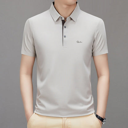 🔥Technologie Ice Silk Black ! Ce t-shirt à manches courtes pour homme ❄️ est doté d'un revers en fibre respirante pour vous garder au frais par temps chaud.